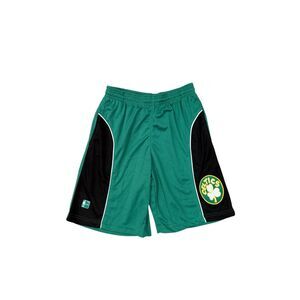 Majestic Boston Celtics Youth Large  NBA Hardwood Classic Logo Shorts - Kelly Gr